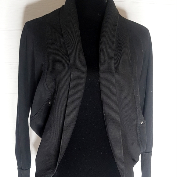 Wilfred Diderot Black Cocoon cardigan Sz Xxs